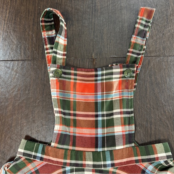 Hell Bunny Plaid Suspender Skirt- Fall/Autumn Skirt Dress - Picture 3 of 13